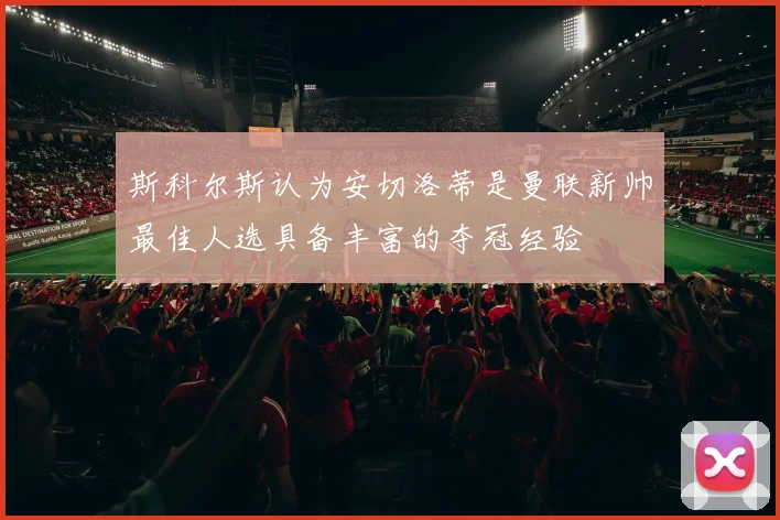 斯科尔斯认为安切洛蒂是曼联新帅最佳人选具备丰富的夺冠经验